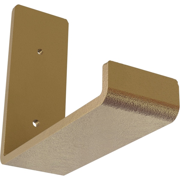 Ekena Millwork Steel Hanging Shelf Bracket, Hammered Gold 2"W x 6"D x 5 1/2"H BKTM02X06X05HSHGO - main